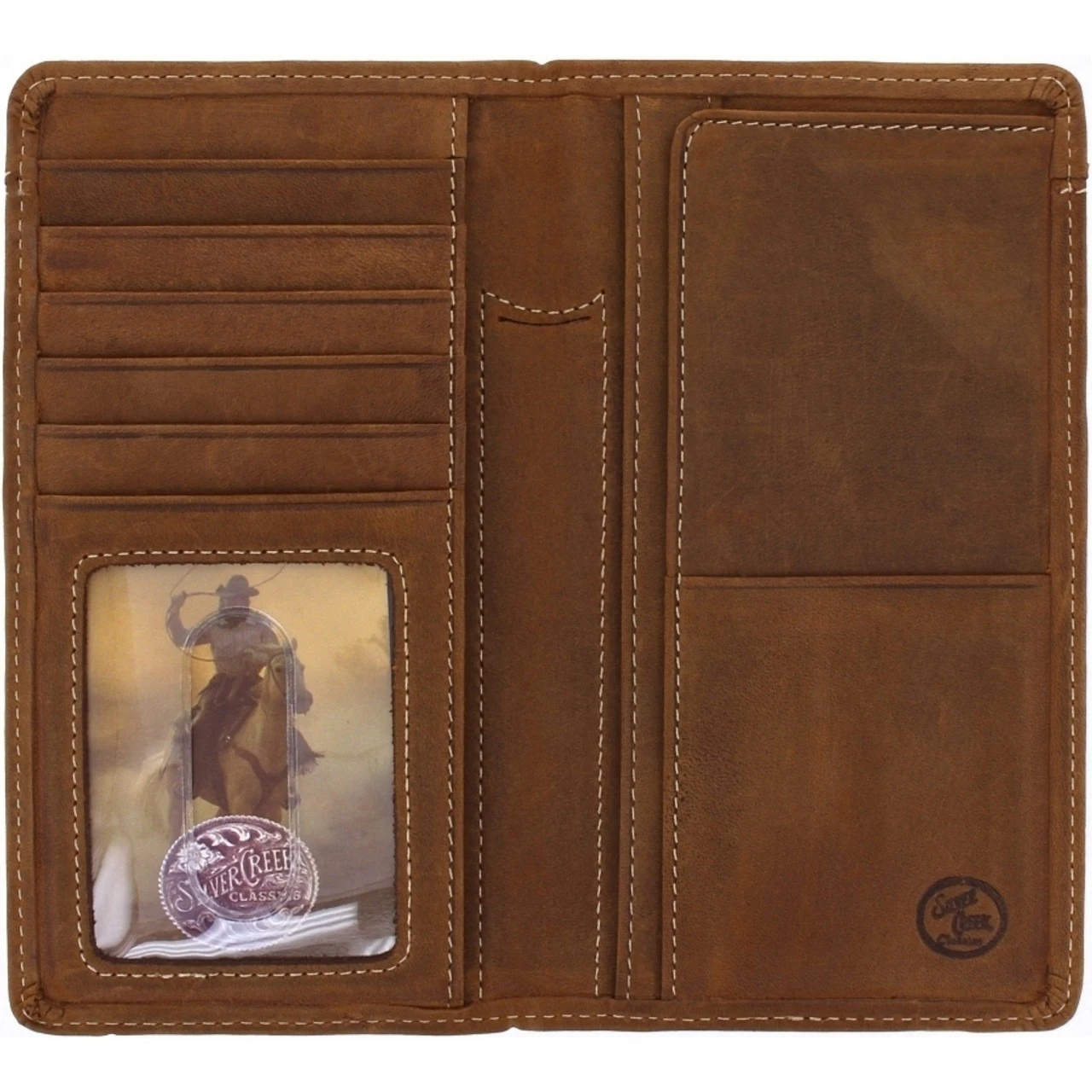 Silver Creek Western Classic Checkbook Wallet 06209 4 Silver Creek Western Classic Checkbook Wallet 06209 - Image 2