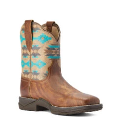 Ariat Anthem Shortie Savanna Western Boot 10042576 -Western Cowboy Supplies 10042576 medial