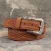 Tony Lama Navajo Blanket Tooled Belt 1369L -Western Cowboy Supplies 1369L 2T