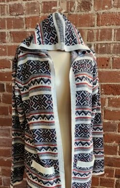 Keren Hart 33022 Lightweight Long Hooded Cardigan With Pockets