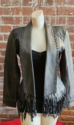 Cripple Creek Women’s Fringed Leather Jacket LL10881