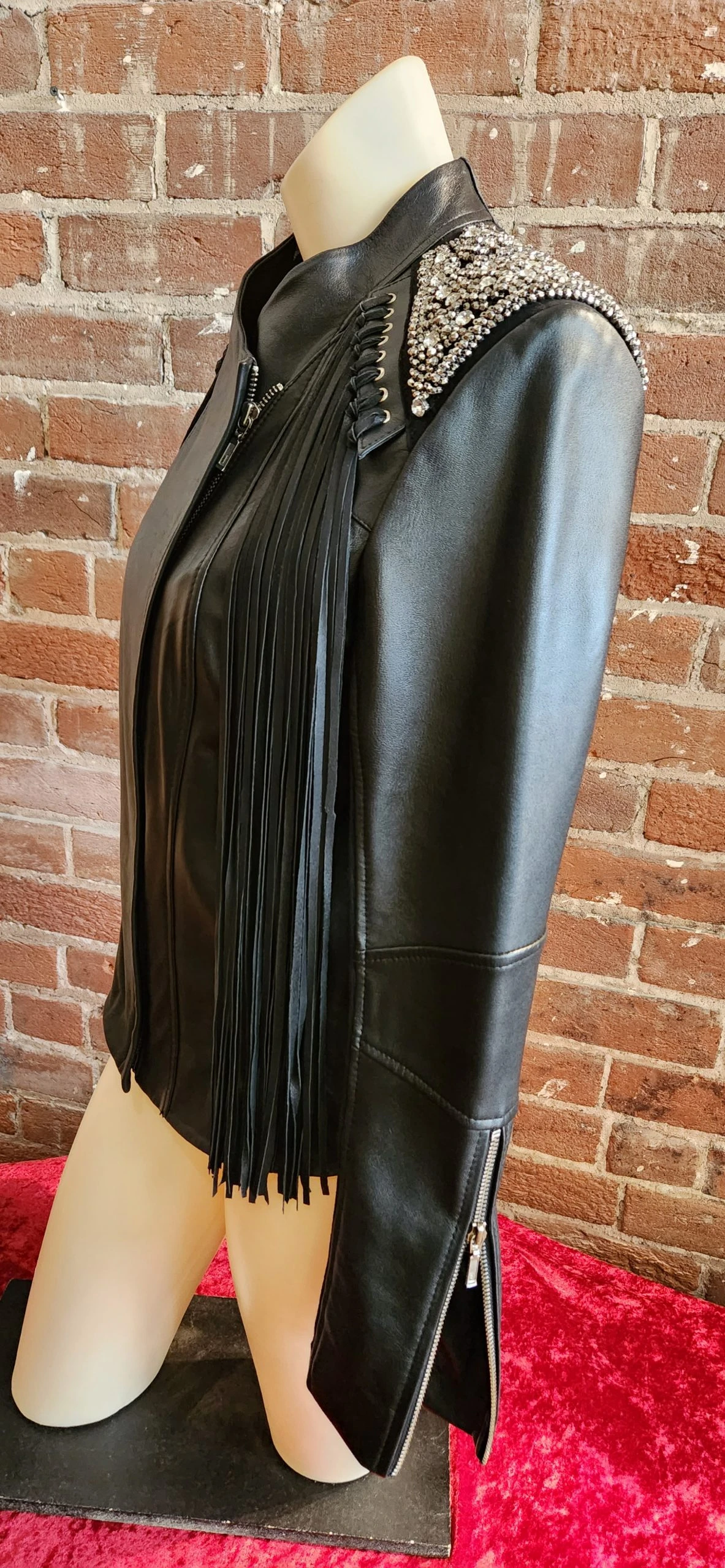 Scully Fringe Studded Leather Jacket L1064 4 Scully Fringe Studded Leather Jacket L1064 - Image 2