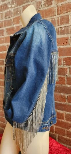 Scully Rhinestone Fringe Denim Jacket HC792 -Western Cowboy Supplies 20221208 113832 scaled 1
