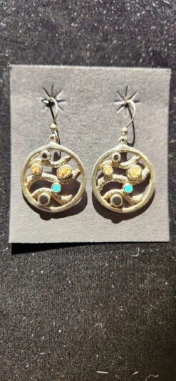 Open Circle Wave Earrings Envoy ER110-2