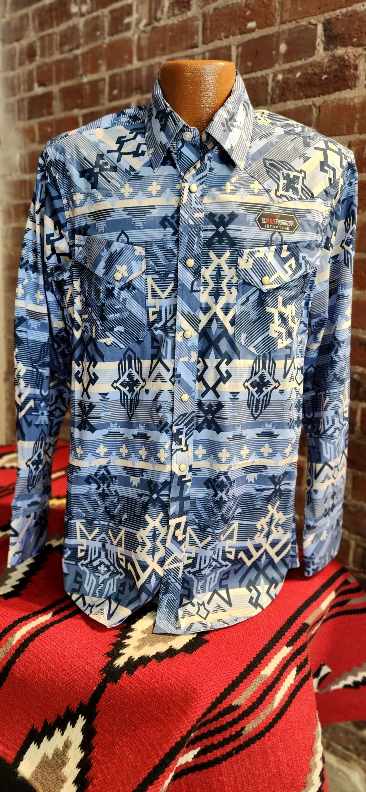 Men’s Panhandle RRMSOSR0PV Western Woven Long Sleeve Snap Shirt 3 Men’s Panhandle RRMSOSR0PV Western Woven Long Sleeve Snap Shirt