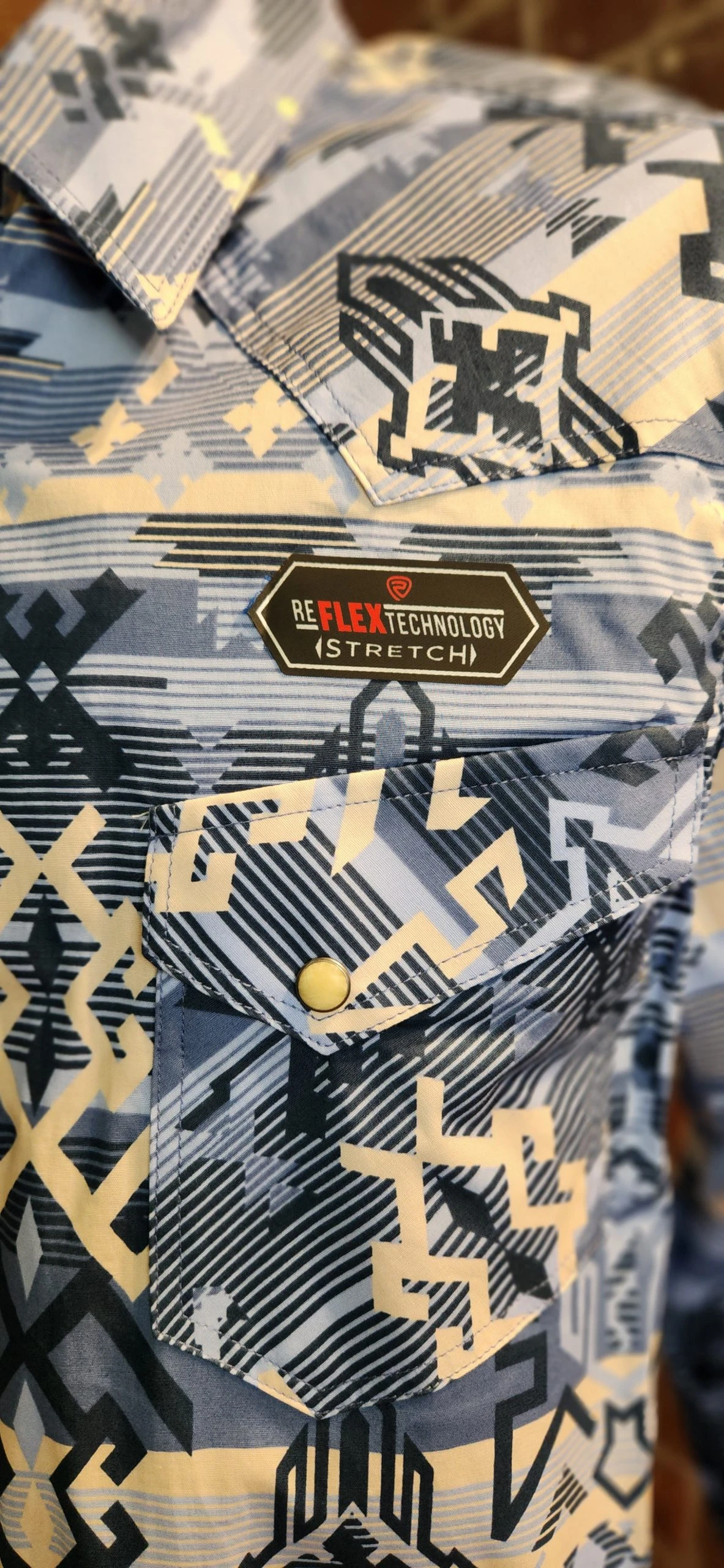 Men’s Panhandle RRMSOSR0PV Western Woven Long Sleeve Snap Shirt 4 Men’s Panhandle RRMSOSR0PV Western Woven Long Sleeve Snap Shirt - Image 2