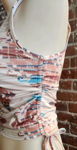 Aztec Peach Ruched Bralette Tank Top Panhandle RAWT20R10A -Western Cowboy Supplies 20230130 133458 scaled e1675112526692