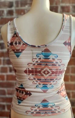 Aztec Peach Ruched Bralette Tank Top Panhandle RAWT20R10A -Western Cowboy Supplies 20230130 133550 scaled e1675112561447