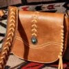 Justin 22075531 Women’s Crossbody With Laced Trim Purse Brown
