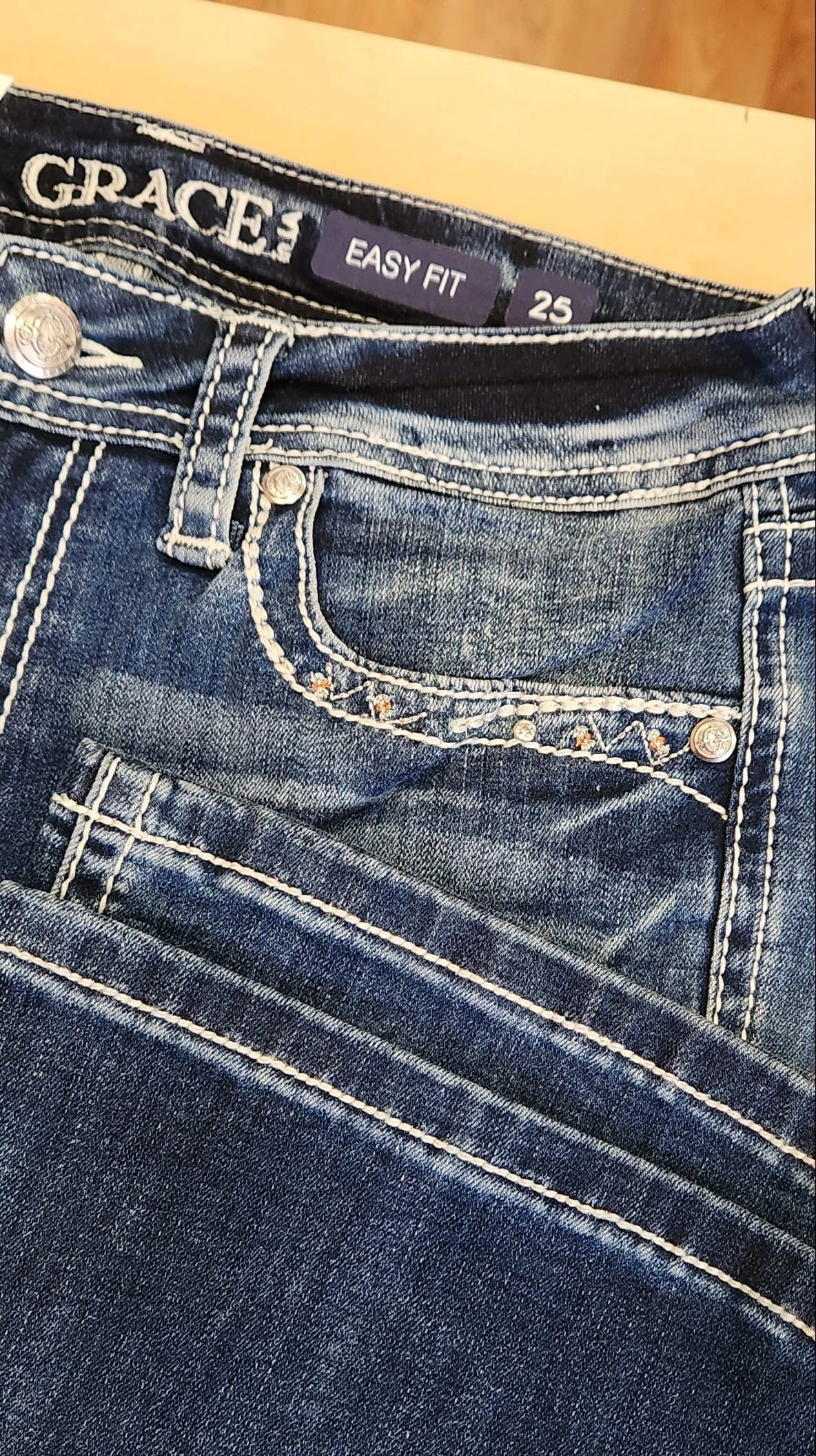 Grace In LA Easy Fit Thunderbird Bootcut Jeans EB51763 4 Grace In LA Easy Fit Thunderbird Bootcut Jeans EB51763 - Image 2