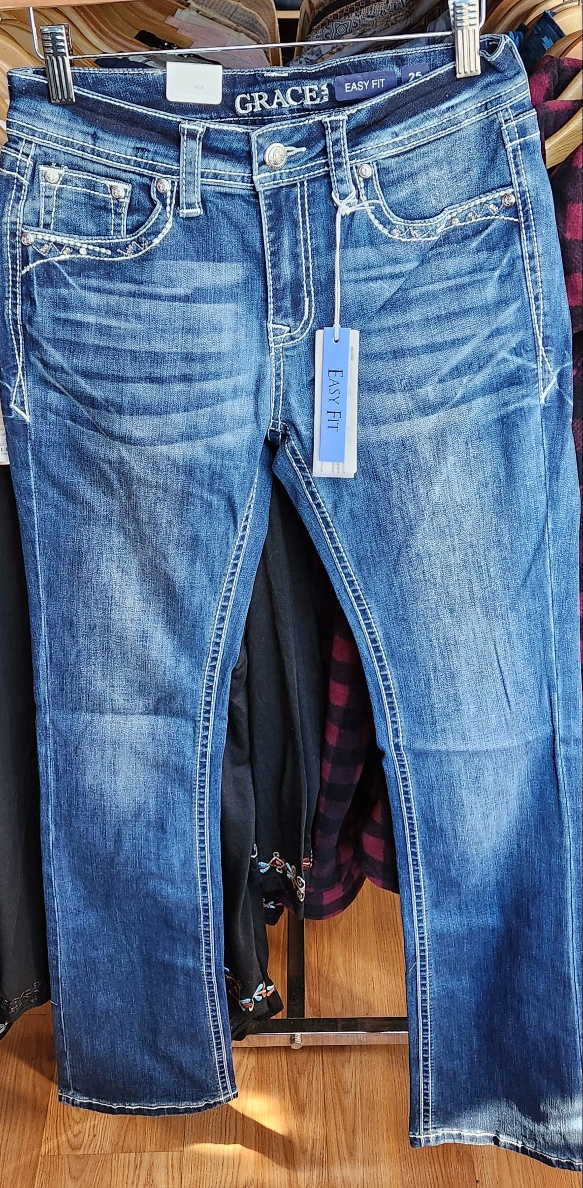 Grace In LA Easy Fit Thunderbird Bootcut Jeans EB51763 6 Grace In LA Easy Fit Thunderbird Bootcut Jeans EB51763 - Image 4