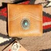 Justin Women’s Small Laced Trim Wallet Brown 22075674W -Western Cowboy Supplies 20230224 145435 scaled e1677277775350