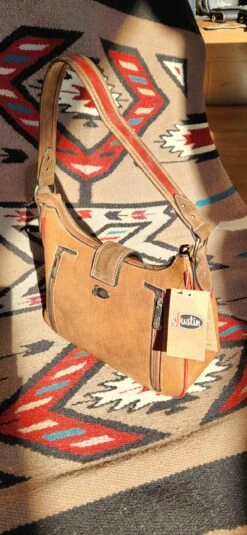 Justin 22074515 Shoulder Bag Tonal Tan With Muted Red Accents -Western Cowboy Supplies 20230224 145914 scaled 1
