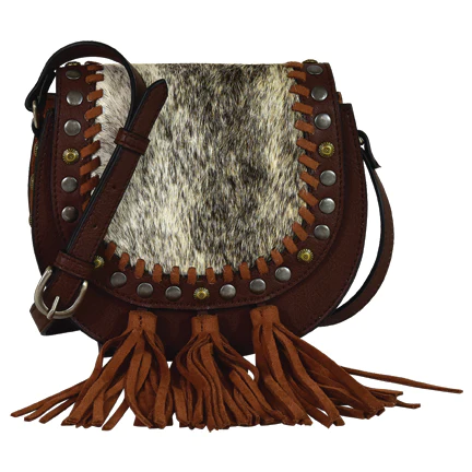 Tony Lama 2131751 Ladies’ Crossbody Cognac With Hair On