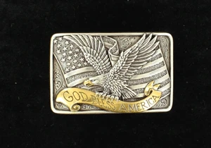 God Bless America Buckle 37015 3 God Bless America Buckle 37015