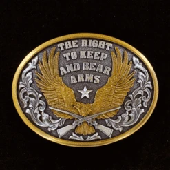 Nocona 37117 The Right To Keep And Bear Arms Belt Buckle