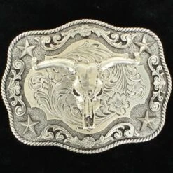 Steer Head Skull Buckle By Nocona 3798664