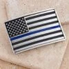 Thin Blue Line Flag Belt Buckle A644TBL 2 Thin Blue Line Flag Belt Buckle A644TBL -Western Cowboy Supplies 41egwzhOZcL. AC SY300