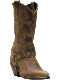 4528 Abilene Chain Harness Boots