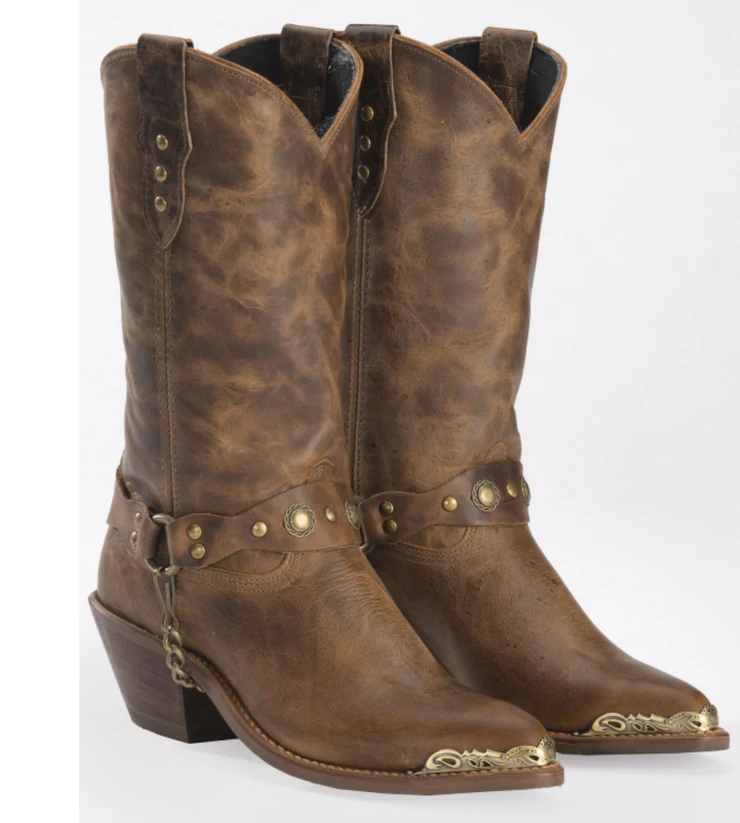 4528 Abilene Chain Harness Boots