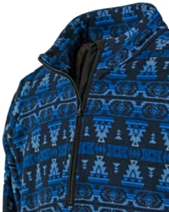 Dalton Henley Pullover Jacket 48734 Outback Trading Company -Western Cowboy Supplies 48734 BLU 4 600x