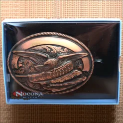 M&F Nocona Eagle With American Flag Design Oval Belt Buckle 37024 -Western Cowboy Supplies 52015 1 Copy