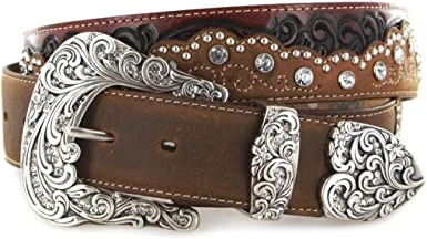 Womens Tony Lama Kaitlyn Leather Belt C50499 4 Womens Tony Lama Kaitlyn Leather Belt C50499 - Image 2