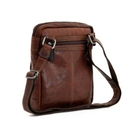 Slim Crossbody 7204 Jack George -Western Cowboy Supplies 7204brn lb qtr
