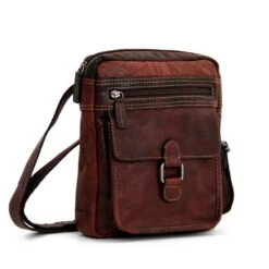 Slim Crossbody 7204 Jack George -Western Cowboy Supplies 7204brn rf qtr