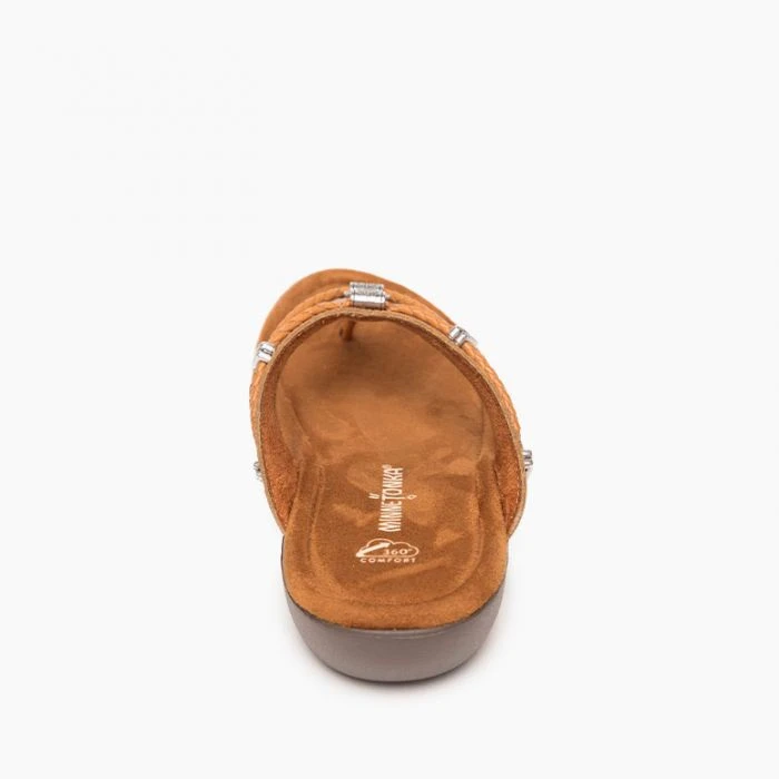 Minnetonka Women’s Cognac Silverthorne 360 Thong Sandals 504203 7 Minnetonka Women’s Cognac Silverthorne 360 Thong Sandals 504203 - Image 5