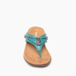 Minnetonka Women’s Turquoise Silverthorne 360 Thong Sandals 504440 -Western Cowboy Supplies 775x775 504440 1