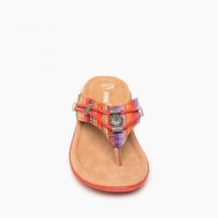 Minnetonka Women’s Frisco Stripe Silverthorne 360 Thong Sandals 504982 -Western Cowboy Supplies 775x775 504982 1