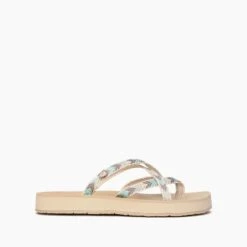 Minnetonka Women’s Cotton Hanna Mint Thong Sandals 531335 -Western Cowboy Supplies 775x775 531335 2 4