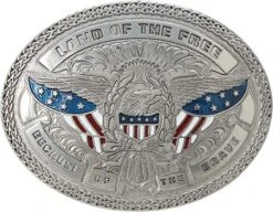 Nocona “Land Of The Free Because Of The Brave” Belt Buckle 37916 -Western Cowboy Supplies A1qThS6k7YL. AC UX679