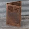 Ariat Flag Brown Trifold Wallet A3545402 2 Ariat Flag Brown Trifold Wallet A3545402 -Western Cowboy Supplies A3545402