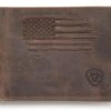 Ariat Bifold Wallet With Embroidered American Flag A3545602 -Western Cowboy Supplies A3545602
