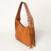 American Darling ADBGA220 Leather Hobo Fringe Purse