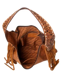 American Darling ADBGA220 Leather Hobo Fringe Purse -Western Cowboy Supplies AMD202201 0050 ADBGA220 G