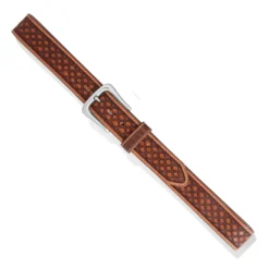 Justin Men’s Saddle Creek Tan Leather Belt C14104 -Western Cowboy Supplies C14104c grande