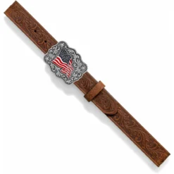 C30219 Kids American Pride Belt With American Flag Buckle 10 C30219 Kids American Pride Belt With American Flag Buckle -Western Cowboy Supplies C30219 3 81467