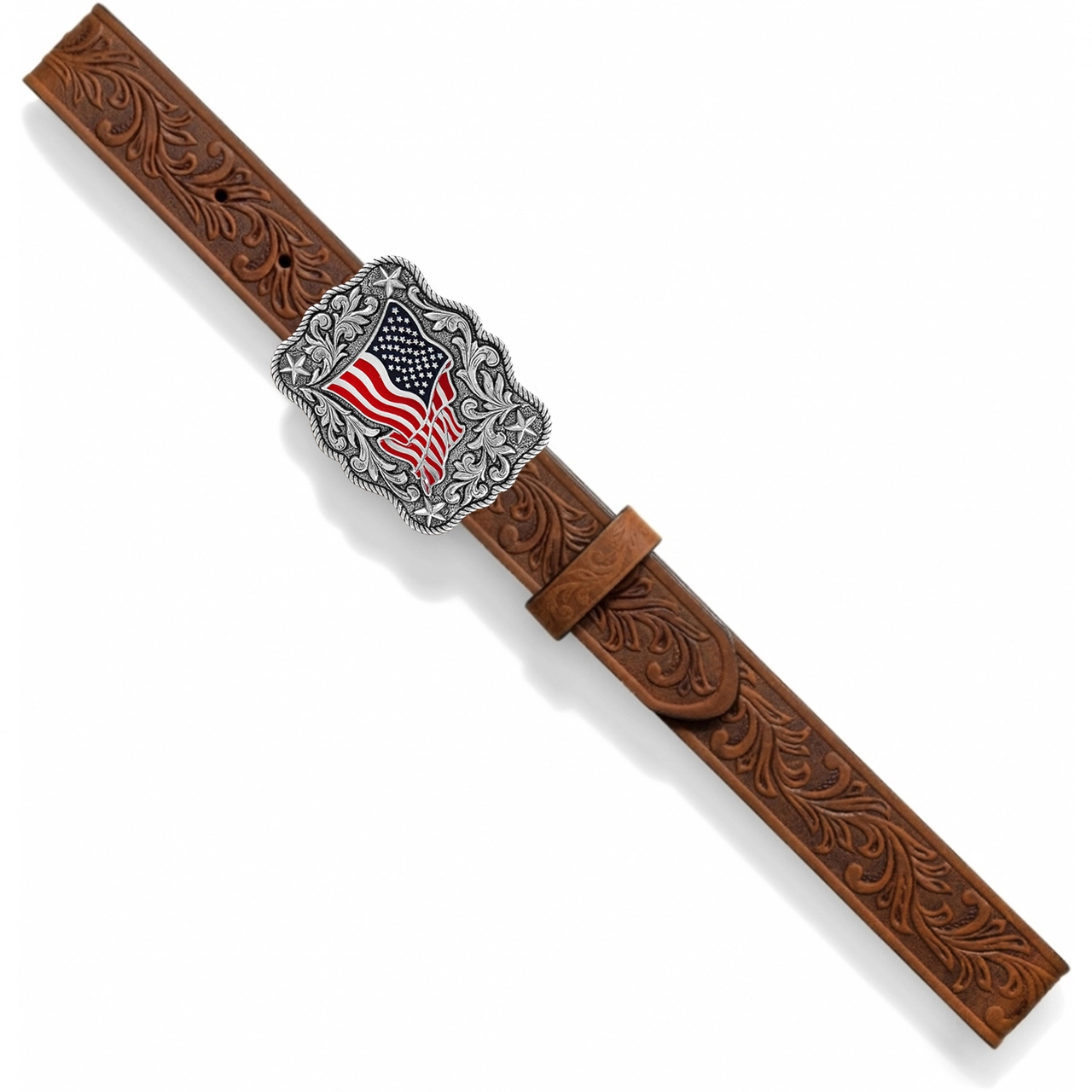 C30219 Kids American Pride Belt With American Flag Buckle 5 C30219 Kids American Pride Belt With American Flag Buckle - Image 3