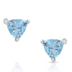Azure Trillion Starlight Stud Earrings ER4756