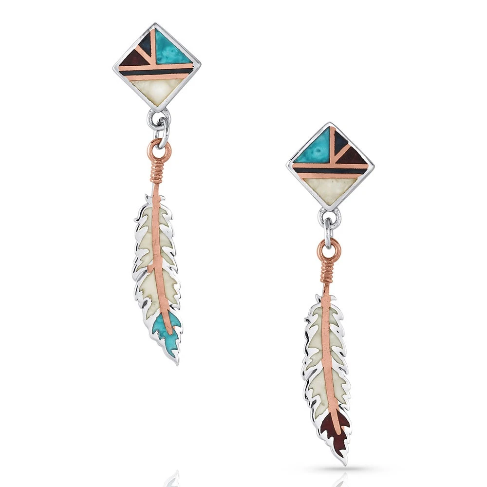 American Legends Feather Earrings ER4823 3 American Legends Feather Earrings ER4823