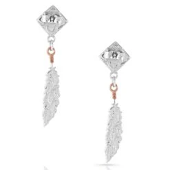 American Legends Feather Earrings ER4823 6 American Legends Feather Earrings ER4823 -Western Cowboy Supplies ER4823 alt