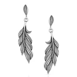 Frayed Singleton Feather Earrings ER4906