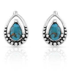 Touch Of Turquoise Teardrop Earrings ER5123