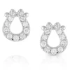 Infinite Luck Crystal Horseshoe Earrings ER5157 -Western Cowboy Supplies ER5157