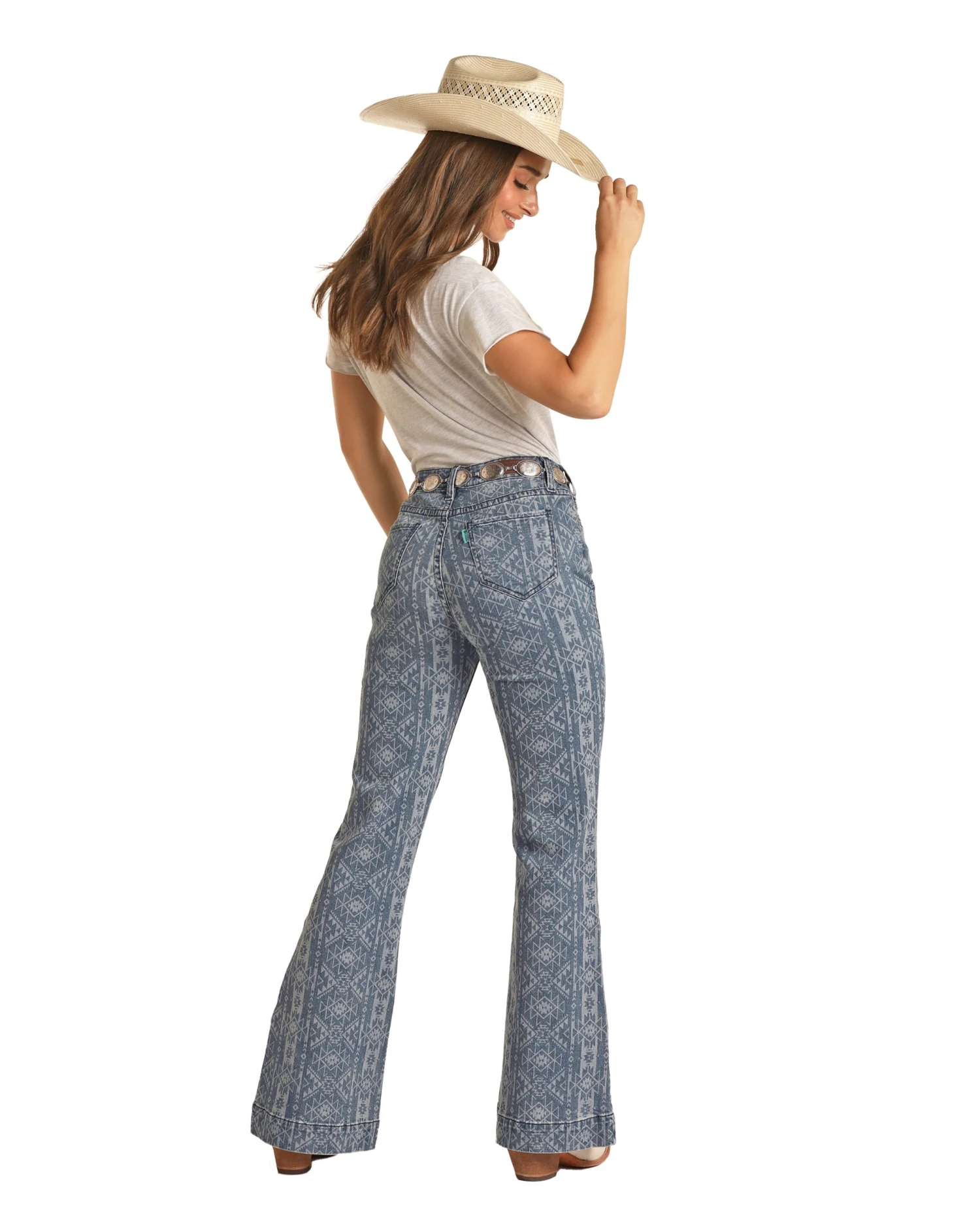 Women’s Aztec Print Trouser HYWD5HR169 5 Women’s Aztec Print Trouser HYWD5HR169 - Image 3