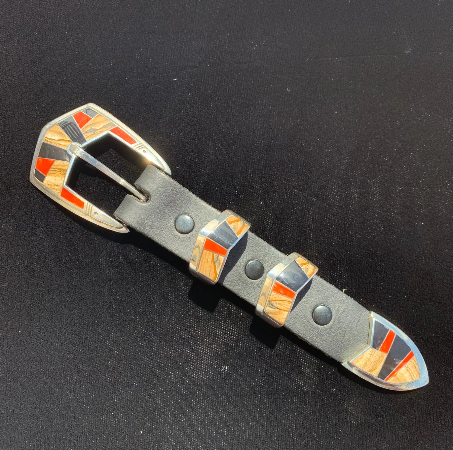 Silver & Stones Ranger Buckle Set BK026 6 Silver & Stones Ranger Buckle Set BK026 - Image 4