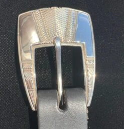 Silver Engraved Ranger Buckle Set 4 Pieces BK2004